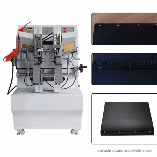 Punzonatrice automatica per occhielli a quattro teste per uso multiplo