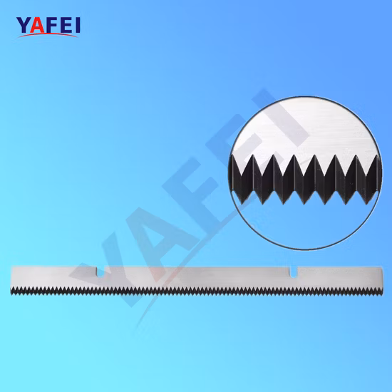 Lame da taglio seghettate della macchina per sigillare il nastro della cintura